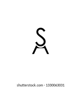 sa letter vector logo