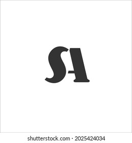 empresa de diseño de logotipo de vector de letras sa