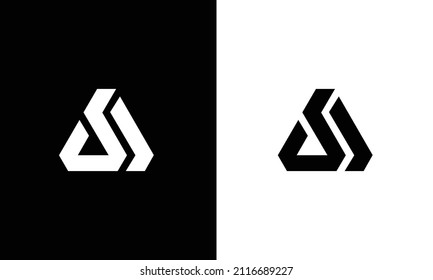 SA Logo Creative Modern Minimal Alphabet S a Initial Letter Mark Monogram Editable in Vectorformat