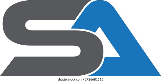 Design do logotipo SA. Design do logotipo AS