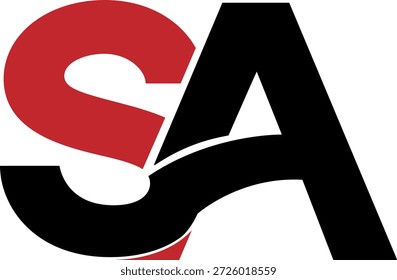 Diseño de logo SA. Diseño de logo AS. Diseño de logotipo de marca