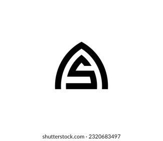 AS SA Logo design vector template