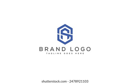 Diseño de Plantilla de Vector de diseño de logotipo SA para marca