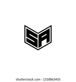 SA Logo Letters initial Designs Template