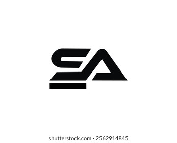  SA Logo Or AS Logo Vector Design