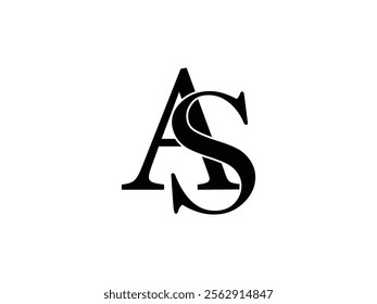  SA Logo Or AS Logo Vector Design