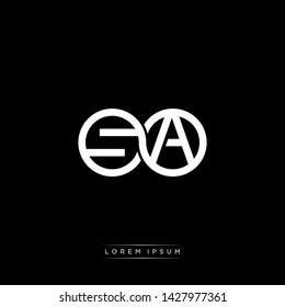 SA S A initial letter linked circle capital monogram logo modern template