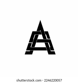 sa as s a initial monogram logo isolated on white background