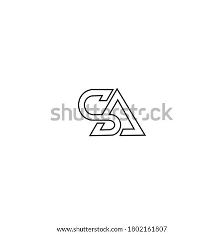 SA S A logo design template element