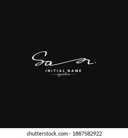 SA Signature Logo - Initial Letter Logo
