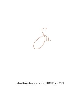 Sa white background handwritten logo