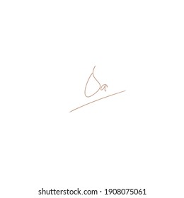 Logo manuscrito de fondo blanco