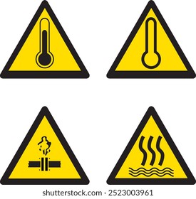 SA025,SA026,SA027,SA028 
perigo de alta temperatura, perigo de baixa temperatura, perigo de escape de vapor, perigo de fluido quente