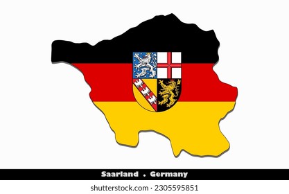 Saarland Flag - States of Germany