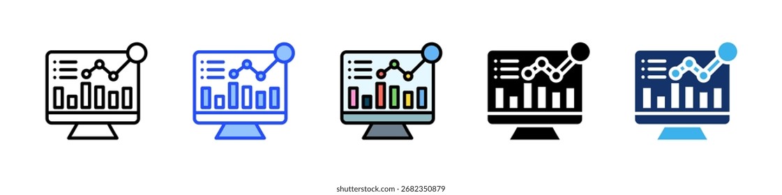 Saas Dashboard Icon Collection With Multiple Styles