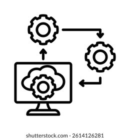 Saas Icon Element for Design