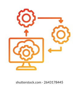 Saas Icon Element for Design