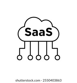 Ícone SaaS isolado do logotipo linear