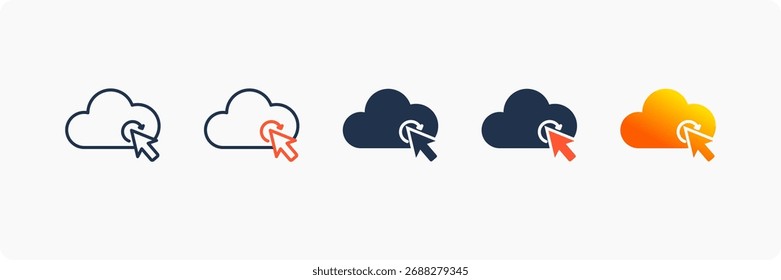 Saas-Symbolsatz für mehrere Stilkollektionen