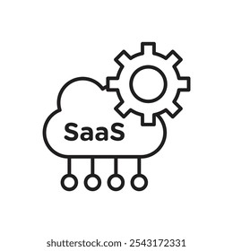 SaaS icon. simple vecor icon.