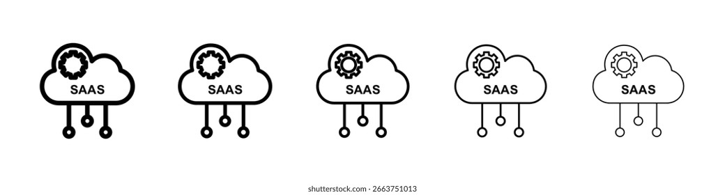 SaaS icon vector collection. EPS 10