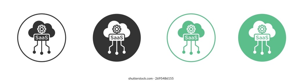 SaaS icon vector pictogram for ui ux interface elements