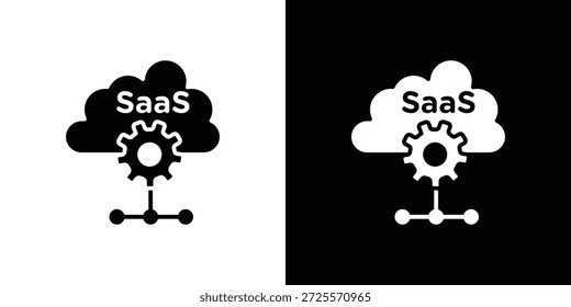 SaaS icon vector, Symbol, logo illustrations
