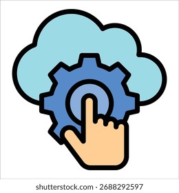 Saas Platform Icon-Element für Design