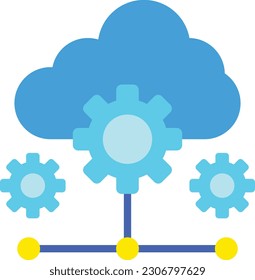Icono del vector Saas. Se puede usar para imprimir, móviles y aplicaciones web.