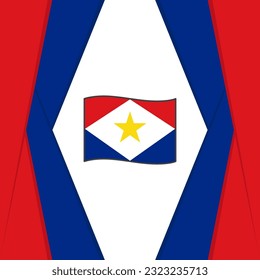 Saba Flag Abstract Background Design Template. Saba Independence Day Banner Social Media Post. Saba Background