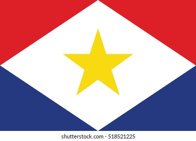 Saba flag page symbol for your web site design Saba flag logo, app, UI. Saba flag Vector illustration, EPS10.