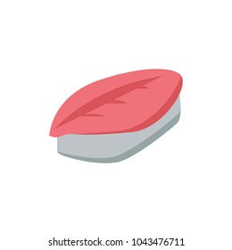 Saba nigiri icon flat symbol. Isolated vector illustration of  icon sign concept for your web site mobile app logo UI design.