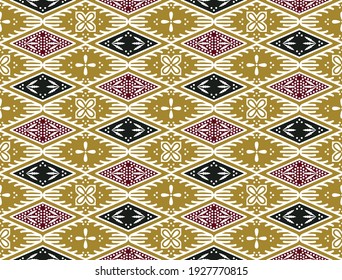 Sabakingking, Banten, Java Island, Indonesia Batik Traditional Java - Vector