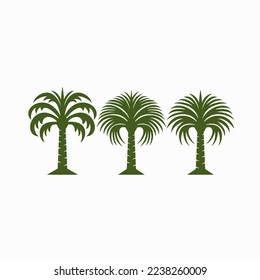 sabal palmetto palm trees vector