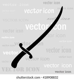 saber black vector icon