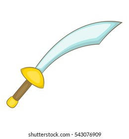 Saber icon. Cartoon illustration of saber vector icon for web design