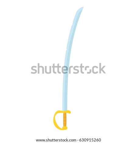 Saber icon. Cartoon illustration of saber vector icon for web