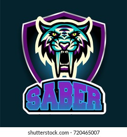 Saber mascot vector