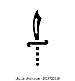 Säbelpiratglypsymbol-Vektorgrafik. Säbelpiratzeichen. isoliertes Kontursymbol