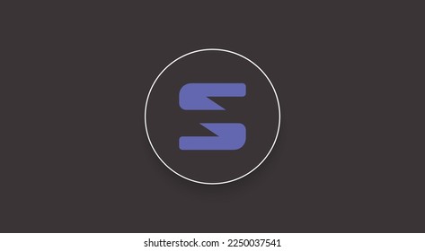 Saber, SBR cryptocurrency logo on isolated background with copy space. 3d vector illustration of Saber, SBR Coin  icon banner design concept.