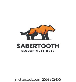 Saber Tooth Simple Mascot Logo