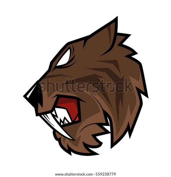 Saber Tooth Tiger Stock Vector (Royalty Free) 559238779
