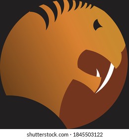 Concepto del logotipo de Saber Tooth Tiger