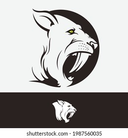 saber tooth tiger logo design