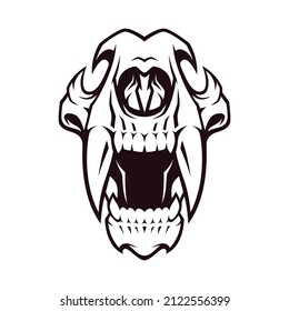 Saber-Toothed Tiger logo on the white backgound