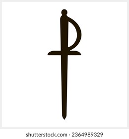 Sable icon isolated Stencil clipart Vector stock illustration EPS 10