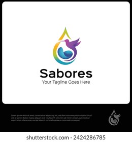Sabores Bird Logo Template For Multiple Use 
