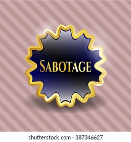 Sabotage gold shiny emblem