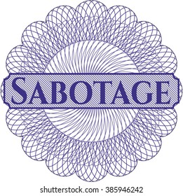 Sabotage money style rosette