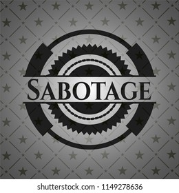 Sabotage Realistic Dark Emblem Stock Vector (Royalty Free) 1149278636 ...